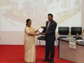 Dr. Praveena Muley, Director IMR receiving memento from the Chairman of the ISTD Silvassa Chapter