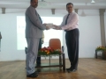 Dr. Rajesh Pandey, Winner at the International Paper presentation at DAIMSR Nagpur