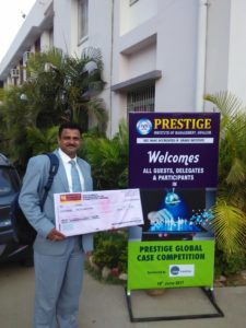 Dr. Rajesh Pandey Winner at the Global Case Competition, Gwalior